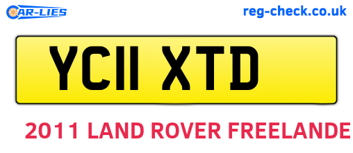 YC11XTD are the vehicle registration plates.