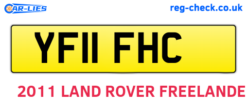 YF11FHC are the vehicle registration plates.