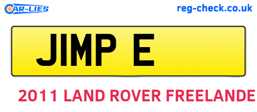 J1MPE are the vehicle registration plates.