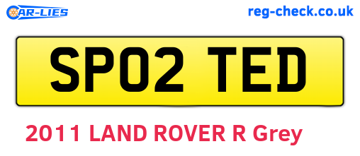 SP02TED are the vehicle registration plates.
