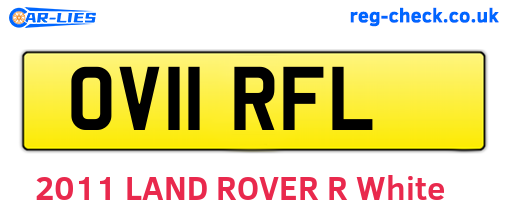 OV11RFL are the vehicle registration plates.