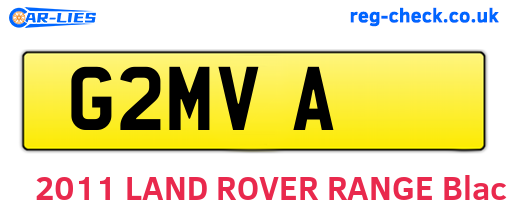 G2MVA are the vehicle registration plates.
