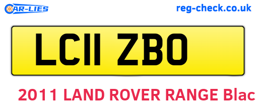 LC11ZBO are the vehicle registration plates.