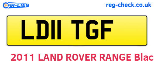 LD11TGF are the vehicle registration plates.
