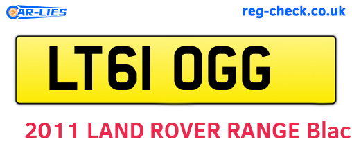 LT61OGG are the vehicle registration plates.