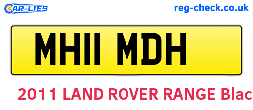 MH11MDH are the vehicle registration plates.