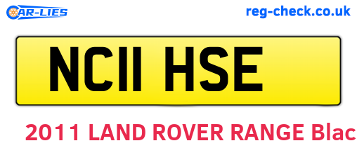 NC11HSE are the vehicle registration plates.