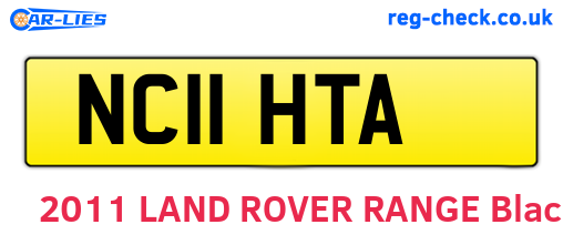NC11HTA are the vehicle registration plates.