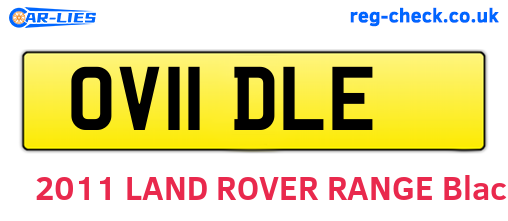 OV11DLE are the vehicle registration plates.