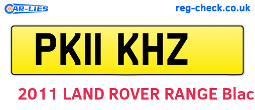 PK11KHZ are the vehicle registration plates.