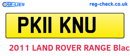 PK11KNU are the vehicle registration plates.