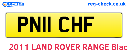 PN11CHF are the vehicle registration plates.