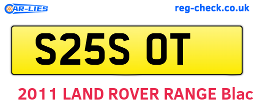 S25SOT are the vehicle registration plates.