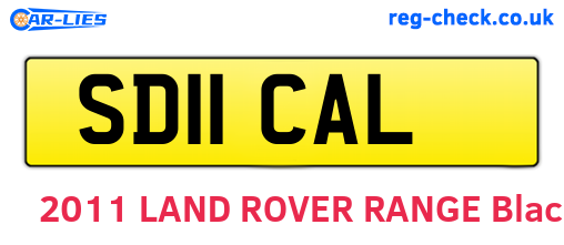 SD11CAL are the vehicle registration plates.