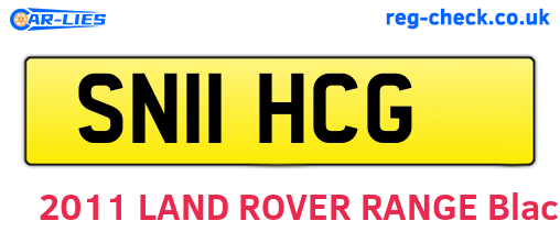 SN11HCG are the vehicle registration plates.