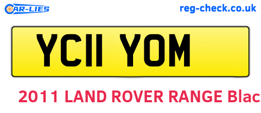 YC11YOM are the vehicle registration plates.