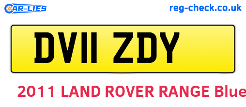 DV11ZDY are the vehicle registration plates.