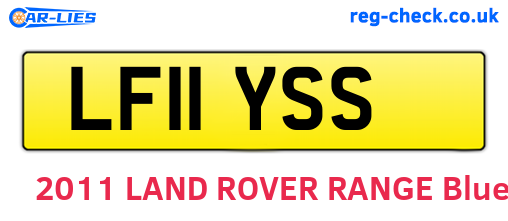 LF11YSS are the vehicle registration plates.