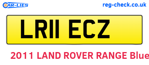 LR11ECZ are the vehicle registration plates.