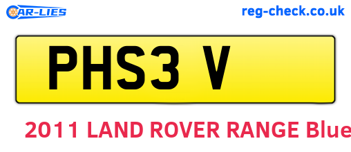 PHS3V are the vehicle registration plates.
