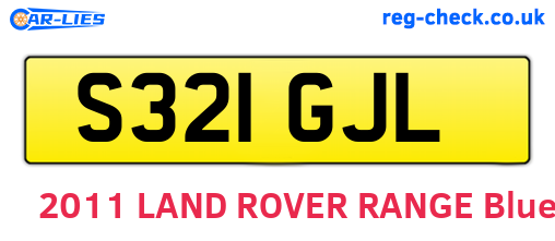 S321GJL are the vehicle registration plates.