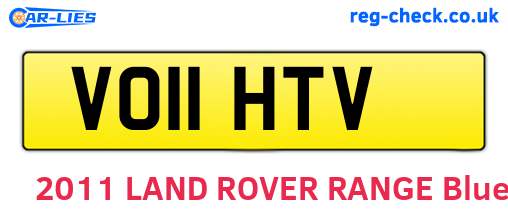 VO11HTV are the vehicle registration plates.
