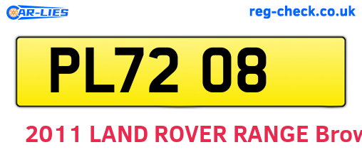 PL7208 are the vehicle registration plates.