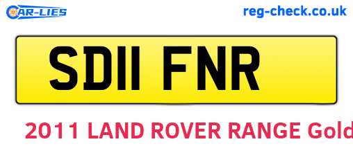 SD11FNR are the vehicle registration plates.