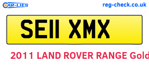 SE11XMX are the vehicle registration plates.