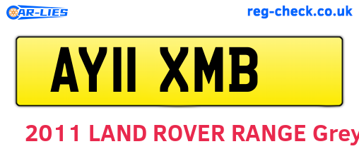AY11XMB are the vehicle registration plates.