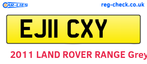 EJ11CXY are the vehicle registration plates.