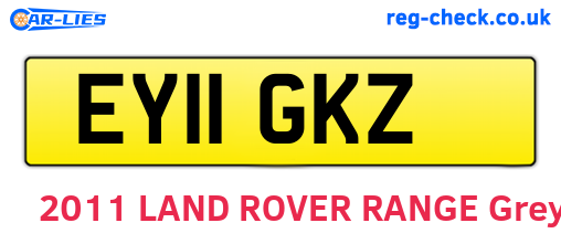 EY11GKZ are the vehicle registration plates.