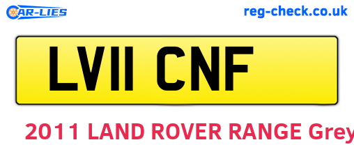 LV11CNF are the vehicle registration plates.