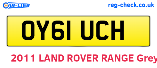 OY61UCH are the vehicle registration plates.
