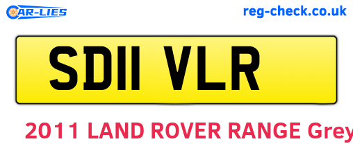 SD11VLR are the vehicle registration plates.