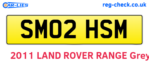 SM02HSM are the vehicle registration plates.
