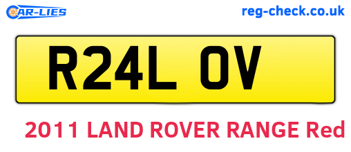 R24LOV are the vehicle registration plates.
