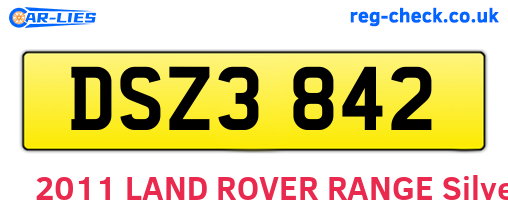 DSZ3842 are the vehicle registration plates.