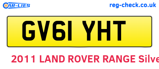 GV61YHT are the vehicle registration plates.