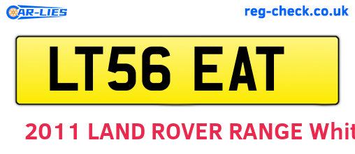 LT56EAT are the vehicle registration plates.