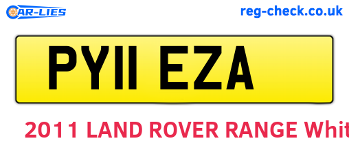 PY11EZA are the vehicle registration plates.