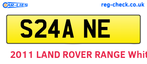 S24ANE are the vehicle registration plates.