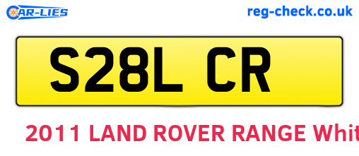 S28LCR are the vehicle registration plates.