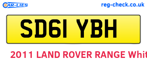 SD61YBH are the vehicle registration plates.