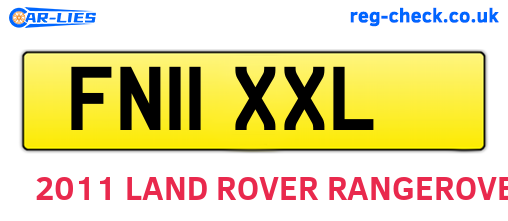 FN11XXL are the vehicle registration plates.