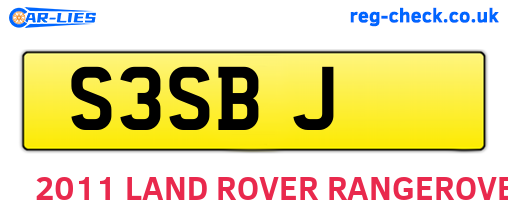 S3SBJ are the vehicle registration plates.