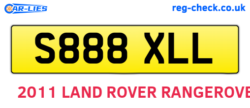 S888XLL are the vehicle registration plates.