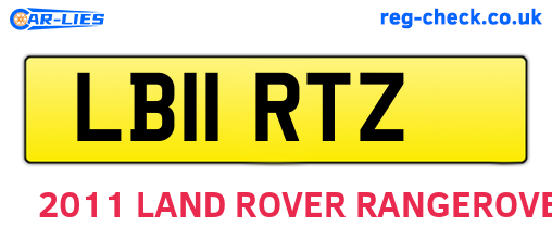 LB11RTZ are the vehicle registration plates.