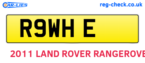 R9WHE are the vehicle registration plates.