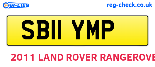 SB11YMP are the vehicle registration plates.